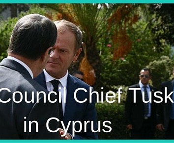 Tusk Visits Cyprus, Meets President, Talks Solution