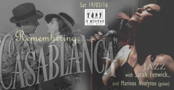 Jazz Singer Sarah Fenwick Performs in Limassol ? Remembering Casablanca